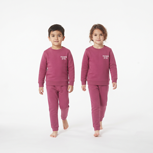 Conjunto Deportivo de Cuello Redondo para Niños, Sudadera y Pantalones de Felpa de Algodón, Ropa Casual de Invierno - Product Image 3