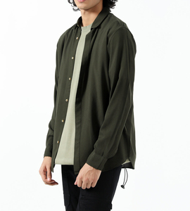 <b>Men</b> Three Quarter Sleeved Adult Double Breasted Satin <b>T</b>-<b>shirt</b> <b>Cool</b> Feeling Summer Breathable Thin Casual ODM <b>Shirt</b> - Product Image 4