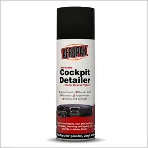 AEROPAK仪表板抛光气溶胶喷雾500毫升防静电内部清洁保护光泽面漆排斥灰尘香味恢复活力