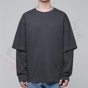 T-shirt Homme Designer Coupe Droite Qualité Supérieure 100% Coton Tissu Satiné Teint en Pièce Anti-rétrécissement Manches Courtes Marque 280gsm - Product Image 3