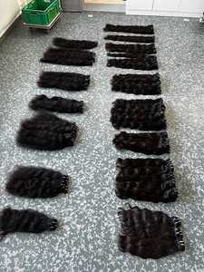 Extensiones de Cabello Humano Remy Natural Indio, Doble Trama a Máquina, Cabello Virgen, Ondulado - Product Image 3