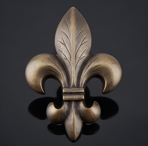 Antique Bronze Fleur De Lis <b>Curtain</b> Wall <b>Hook</b> Metal Decorative Clothing Hanger Single <b>Hook</b> Drill Installation - Product Image 2