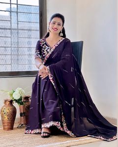 Indian Boutique Latest Exclusive Rangoli Silk <b>Saree</b> Designer Fancy <b>Blouse</b> Designer Latest Party Wedding Festival Wear Women - Product Image 1