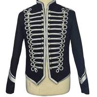 Pantalon d'été pour homme style militaire noir et or imprimé par transfert thermique, motif lettres argentées, coupe droite, fermeture boutonnée