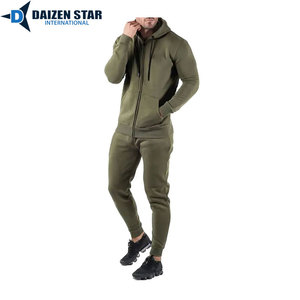 Windproof Breathable Eco-Friendly Quick-Dry 100% Polyester Tracksuit Hooded Collar Drawstring Closure Full-Length Streetwear - Product Image 6