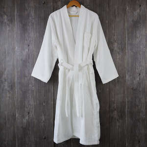 Albornoz Blanco de Algodón 100% de Venta Directa de Fábrica Nesta Sports China, Albornoces de Hotel para Hombre y Mujer con Logotipo Bordado Personalizado - Product Image 2