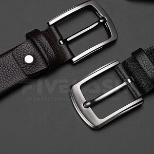Ceinture en cuir de haute qualité, matériau authentique, ajustement réglable, parfaite pour les tenues formelles, les tenues décontractées et l'usage quotidien - Product Image 3