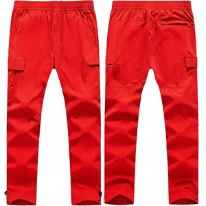 <b>Men's</b> Eco-Friendly Breathable Safari Style Lightweight Elastic Waist <b>Overalls</b> Multiple Pockets Quick Dry Polyester/Cotton Casual - Product Image 5