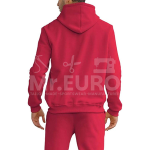 Survêtement décontracté d'hiver pour homme, à capuche, uni, léger, de haute qualité, fabrication OEM/ODM directe d'usine, confortable, deux pièces, actif - Product Image 5