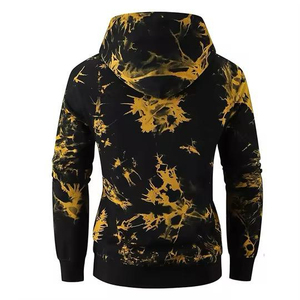 Vêtements d'hiver pour hommes, sweats à capuche tie-dye grande taille, basiques, en coton mélangé, sweats à capuche tie-dye durables, sweats à capuche tie-dye pour hommes - Product Image 5