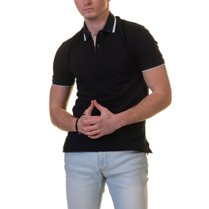 Chemise à manches longues pour homme de qualité supérieure, col classique, vêtement d'été respirant, tricoté, 100% coton, coupe ajustée, élégante - Product Image 3