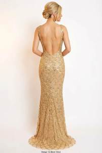 ชุดราตรีคอสูงแขนยาวประดับลูกปัดลายทางแนวตั้งหรูหรา ประดับเลื่อมยาวแบบมักซี สำหรับสตรีชาวมุสลิมในงานเลี้ยงอย่างเป็นทางการ - Product Image 4