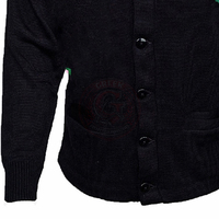 Cardigan personnalisé Sororité Alpha Grecque, vêtement brodé pour femme, veste en tricot, veste universitaire, pulls à col en V et manches rayées