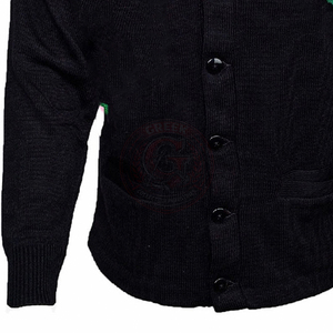 Cárdigan personalizado de la hermandad griega Alpha AKA, ropa bordada, chaqueta de punto para mujer, chaqueta universitaria, suéteres con cuello en V y mangas a rayas - Product Image 4