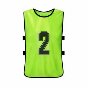 Chaleco Deportivo Verde con Número 2, Transpirable, de Malla, sin Mangas, para Adultos, Unisex, para Todas las Temporadas, Camiseta de Fútbol - Product Image 1