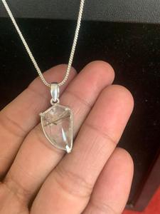 Natural White Clear Cabochon Handmade Healing Crystal Jewelry Necklace for Women Jewelry A High Quality Gemstone - Product Image 3