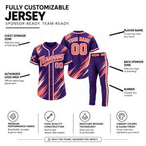 Conjunto de Camiseta de Béisbol de Alta Calidad para Adultos, Manga Corta, Impresión Sublimada, Absorbe la Humedad, 100% Poliéster, Nombre y Número del Equipo - Product Image 1