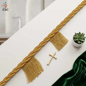 Metallic Cincture Gold Cord Silver Mylar Lurex Made Custom Sizes Multi-Color Eco-Friendly Graduation Tassel Cords for Bags <b>Waist</b> - Product Image 1