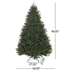 Albero di Natale Artificiale da 2,3 m con 2559 Punte di Rami, Decorazioni per Feste Natalizie, Base con Cerniere in Metallo per Natale - Product Image 5