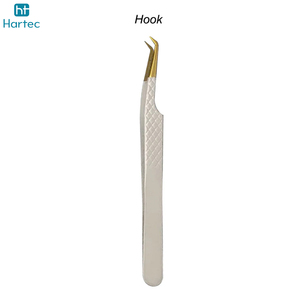 Pointed Stainless Steel Eyelash Extension Tweezers Set With Non-Slip Handle Precision Volume Isolation Lash Extension Tweezers - Product Image 4
