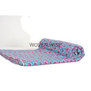 Mughal Print Soft 100% Pure Cotton Lightweight Hand Block Print Fabric for Women's Clothing Boys' Apparel-Home Textile Cover - Product Image 4