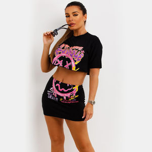 Camiseta Corta de Algodón Grueso Lavado Estilo Vintage para Mujer 2026 |   Logotipo Personalizado |   Opciones de Tallas Grandes OEM - Product Image 1