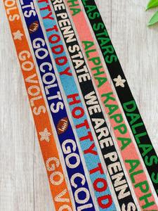 Correa de hombro con cuentas hecha a mano, correa de repuesto para bolso con letras personalizadas, accesorios de moda DIY para bolsos - Product Image 4