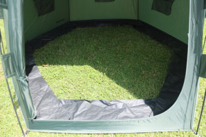 Carpa Hexagonal para Acampar al Aire Libre, de una Sola Capa, de Poliéster, de Apertura Rápida, Fácil de Instalar, con Sistema de Varillas de Fibra de Vidrio, Refugio Verde para Pesca - Product Image 4