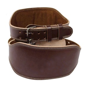 Ceintures de musculation vintage professionnelles en cuir de vache véritable, boucle carrée en acier, design personnalisé, respirantes, Pakistan - Product Image 4