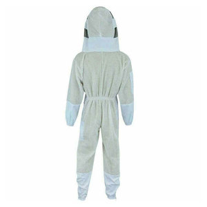 White Beekeeper Protective <b>Suit</b> with Veil Casual Wear Four Seasons Model SL-BKS-107 - Product Image 3