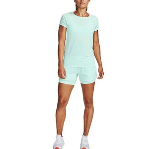 Regular Fit Women's Summer Two Piece <b>Sets</b> 100% Cotton Short Sleeve T Shirts & Shorts Casual Vintage Customizable - Product Image 3