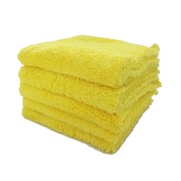 40x40cm 500GSM Wärmegeschnittenes Korallenfleece-Autotuch AZO-Zertifiziert Wiederverwendbares Weiches Auto-Detailing-Handtuch
