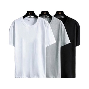 Men T-shirt High Quality Premium 100% Organic Cotton Knitted 240g Solid Front Logo Breathable Eco-Friendly Formal Bangladesh - Product Image 1