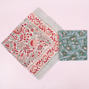 Hand Drawn Boho Cotton <b>Square</b> <b>Scarf</b> Skin Friendly Natural Dye Bandana Yoga Head <b>Scarf</b> Block Printed Wristband - Product Image 5