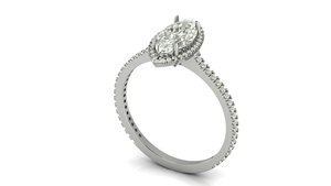 Bague en argent sterling 925 avec moissanite taille marquise – Vente en gros - Product Image 5