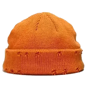 High Quality <b>Wool</b> Blend Animal Print Distressed <b>Beanie</b> <b>Hats</b> Breathable Waterproof Winter Unisex Adult Made in Pakistan - Product Image 1