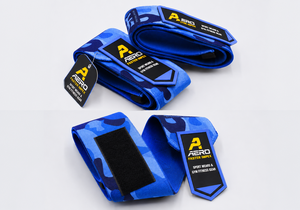 Sangles élastiques AERO camouflage rouge très populaires, antidérapantes et très extensibles pour la musculation, l'haltérophilie, les soulevés de terre - Soutien fitness - Product Image 3
