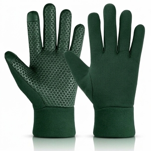 Gants complets gris foncé en polyester, isolés thermiquement, pour l'extérieur, unisexes, pour l'hiver - Product Image 3