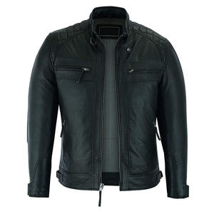 Chaquetas de Cuero para Hombre, Colección de Invierno, Cálidas, de Cuero Puro, Chaquetas de Cuero Genuino de Alta Calidad - Product Image 1