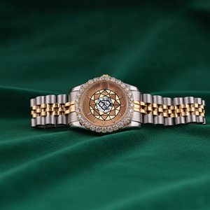 Reloj de Hombre con Diamantes Moissanite en Oro Helado, Más Vendido, Brillante, Completamente de Acero Inoxidable, Movimiento de Cuarzo, Resistente al Agua 3BAR - Product Image 1