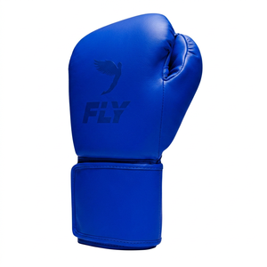 Gants de boxe Blue Fly sur mesure en cuir véritable, gants de combat pour la salle de sport, sangle de poignet réglable, gants de sparring - Product Image 1