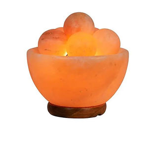 Lampe en sel rose de l'Himalaya 100% naturel de qualité supérieure, sculptée à la main, bol à feu, boules de massage, design personnalisé, style amour - Product Image 6
