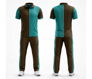 Quick Dry <b>Cricket</b> Uniform Set for Men & Youth Teams Sublimation Printed | Men Women Youth <b>Cricket</b> Wears Polo Shirt and Trouser - Product Image 4