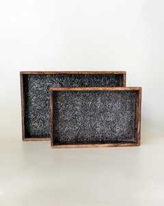Wooden Serving Tray Handmade Natural Wood Tray for <b>Kitchen</b> Food Serving Breakfast Coffee Table Home <b>Decor</b> - Product Image 2