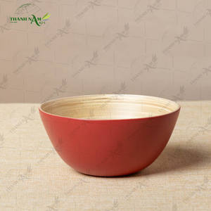 Nouvelle conception, ensemble de vaisselle jetable en bambou personnalisé, écologique, imperméable, construction solide, bol à salade, service de nourriture - Product Image 1