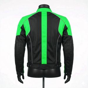 New Arrival Fashion Design Unisex <b>Motorcycle</b> Leather <b>Jacket</b> with Front Zipper Custom Logo Print <b>Summer</b> Breathable - Product Image 2