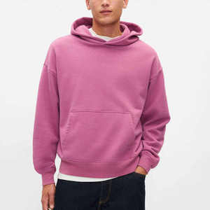 Sudadera con Capucha Color Caqui para Hombre, Corte Regular, Felpa de Algodón, Informal, con Bolsillo Delantero, para Otoño - Product Image 3