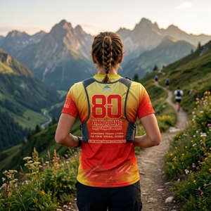 Camiseta Deportiva de Manga Corta Personalizada al por Mayor, 100% Poliéster, Proveedor OEM de Vietnam, Logotipo Frontal - Product Image 4