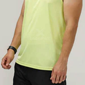 Camiseta sin Mangas Ligera de Alta Calidad 100% Algodón Transpirable de Secado Rápido Personalizable para Hombre, para Gimnasio, Entrenamiento, Fitness, Running, Uso Diario - Product Image 3