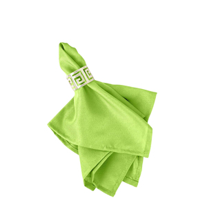 Anneaux de serviette en métal doré et argenté, découpés géométriquement, pour la décoration de table de mariage, de fête ou d'hôtel - Product Image 2